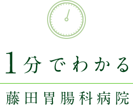 1分でわかる藤田胃腸科病院